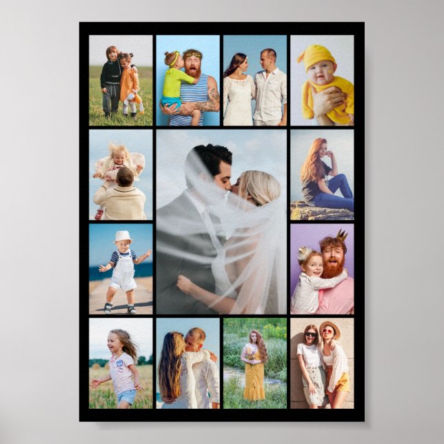 Create Your Own 13 Photo Collage Poster (Front)