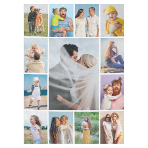 Create Your Own 13 Photo Collage Tablecloth