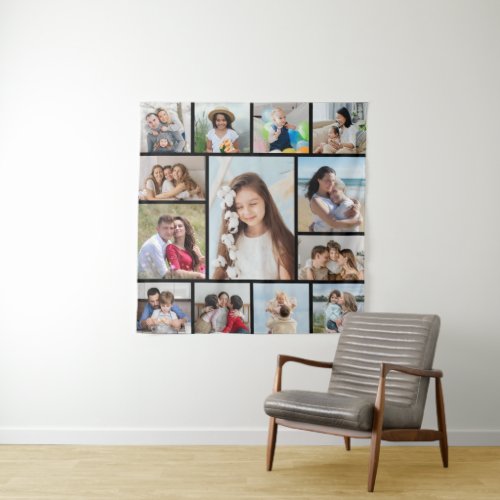 Create Your Own 13 Photo Collage Tapestry