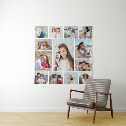 Create Your Own 13 Photo Collage Tapestry