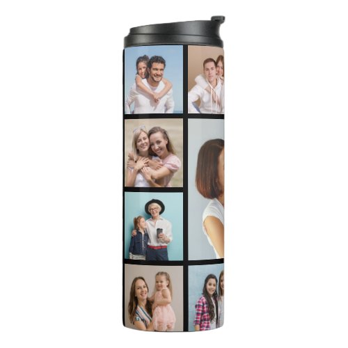 Create Your Own 13 Photo Collage Thermal Tumbler