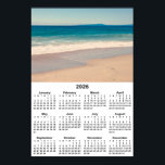 Create Your Own 13x19 Photo 2026 Calendar Poster<br><div class="desc">Create your own single photo 2026 black numbers with white 13" x 19" poster calendar.
Customize the font size,  color or style as needed for your personalized text.
Pretty minimalist design for her dorm room.
The sample photo is a beach near Monterey Bay,  California.</div>