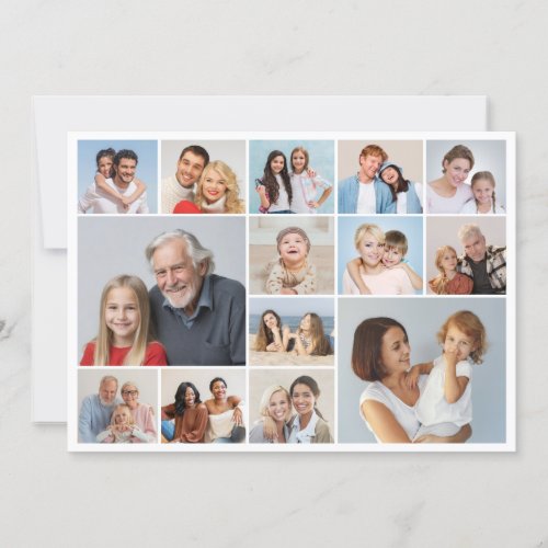 Create Your Own 14 Photo Collage Card
