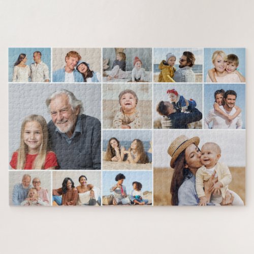 Create Your Own 14 Photo Collage Jigsaw Puzzle