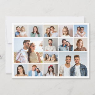 Create Your Own 14 Photo Collage Note Card