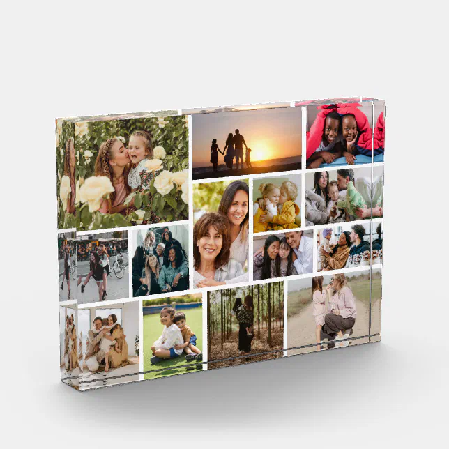 Create Your Own 14 Photo Collage Photo Block | Zazzle