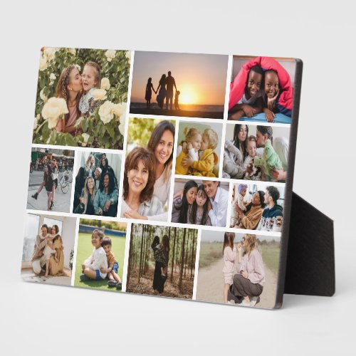 Create Your Own 14 Photo Collage Photo Block Plaque