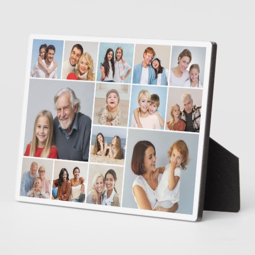 Create Your Own 14 Photo Collage Plaque