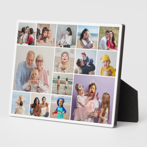 Create Your Own 14 Photo Collage Plaque