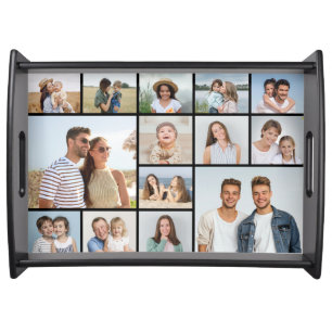 Create Your Own 14 Photo Collage Serving Tray