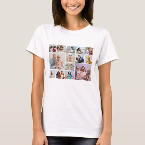 Create Your Own 14 Photo Collage T_Shirt