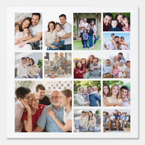Create Your Own 14 Photo Collage Yard Sign