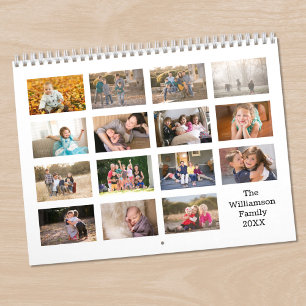 Create Your Own 15 Month White Cover Photo Calendar