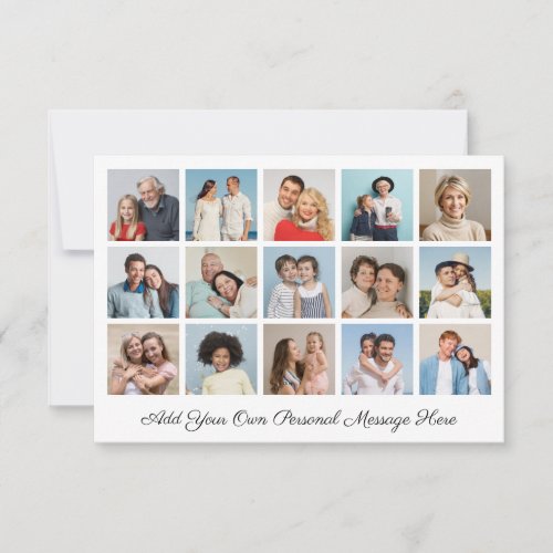 Create Your Own 15 Photo Collage Add Your Greeting Card