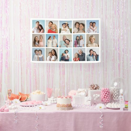 Create Your Own 15 Photo Collage Banner