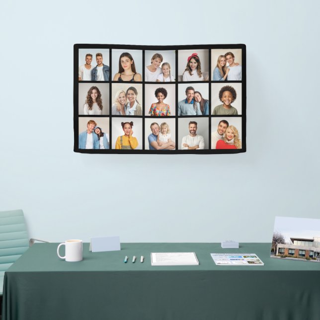 Create Your Own 15 Photo Collage Banner (Tradeshow)