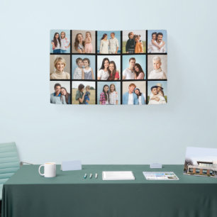 Create Your Own 15 Photo Collage Banner