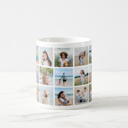 Create Your Own 15 Photo Collage Coffee Mug