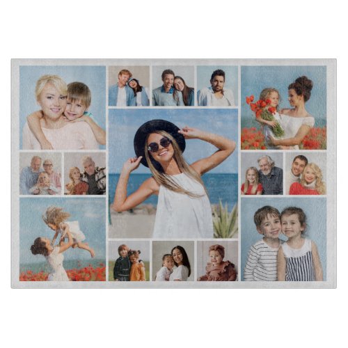 Create Your Own 15 Photo Collage Cutting Board