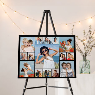 Create Your Own 15 Photo Collage Editable Color Foam Board