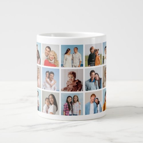 Create Your Own 15 Photo Collage Giant Coffee Mug
