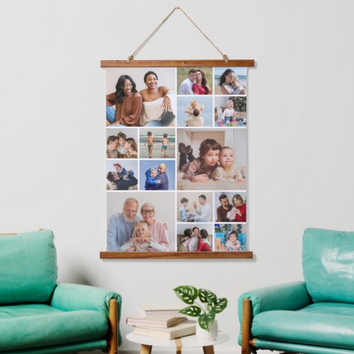 Create Your Own 15 Photo Collage Hanging Tapestry