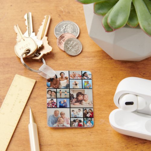 Create Your Own 15 Photo Collage Keychain