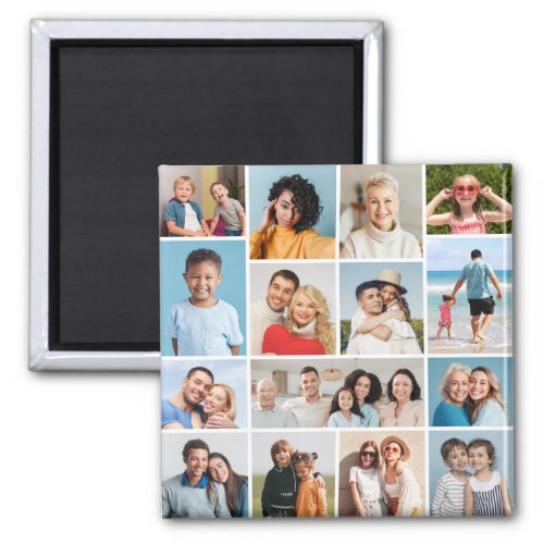 Create Your Own 15 Photo Collage Magnet