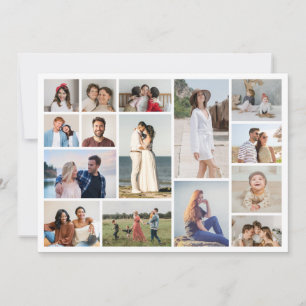 Create Your Own 15 Photo Collage Note Card
