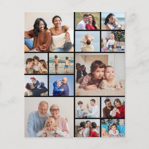 Create Your Own 15 Photo Collage Paper SheetFlyer