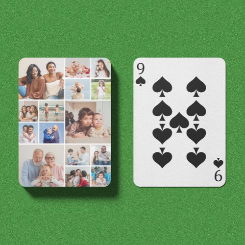 Create Your Own 15 Photo Collage Poker Cards