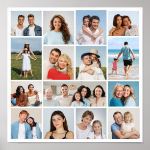 Create Your Own 15 Photo Collage Poster