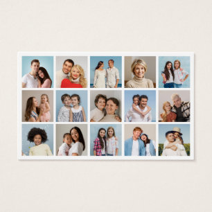 Create Your Own 15 Photo Collage Profile Card