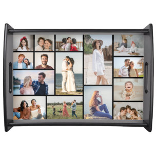 Create Your Own 15 Photo Collage Serving Tray