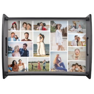 Create Your Own 15 Photo Collage Serving Tray