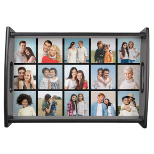 Create Your Own 15 Photo Collage Serving Tray