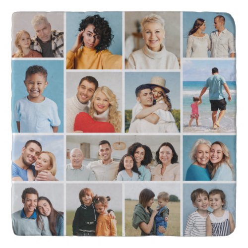 Create Your Own 15 Photo Collage Trivet