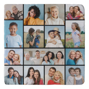 Create Your Own 15 Photo Collage Trivet
