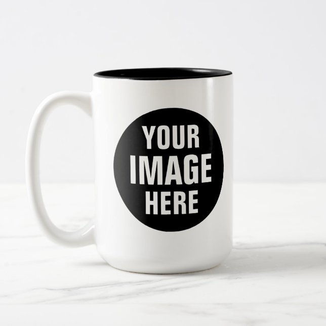Create Your Own 15oz Two Tone Coffee Mug (Left)