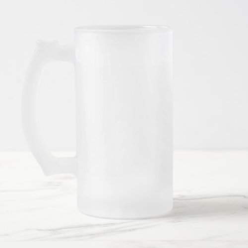 Create Your Own 16 oz Frosted Glass Beer Mug