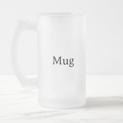 Create Your Own 16 oz Frosted Glass Beer Mug