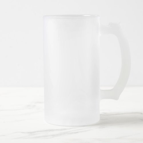 Create Your Own 16 oz Frosted Glass Beer Mugs