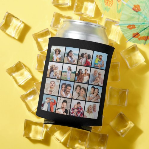 Create Your Own 16 Photo Collage Can Cooler