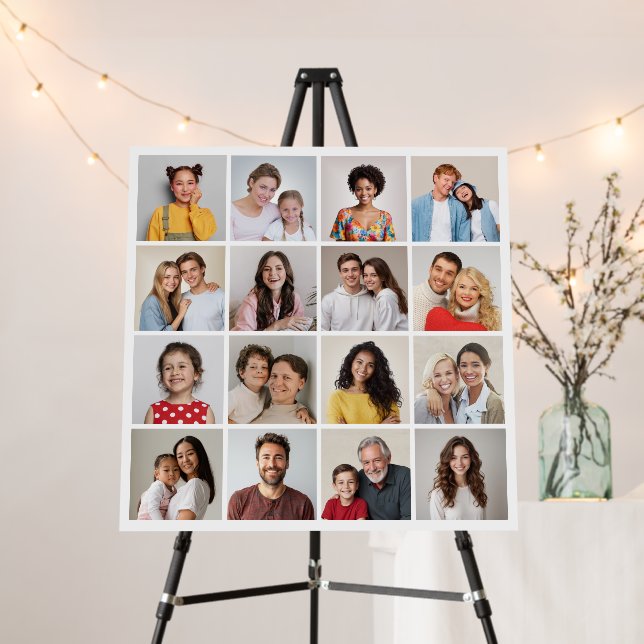 Create Your Own 16 Photo Collage Foam Board (In Situ (Stand))