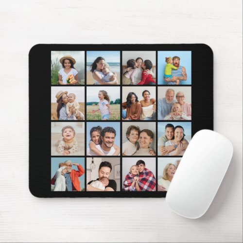 Create Your Own 16 Photo Collage Mouse Pad