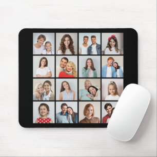 Create Your Own 16 Photo Collage Mouse Pad