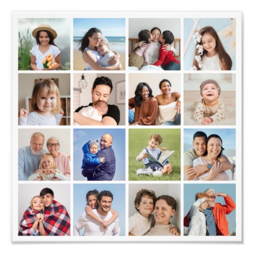 Create Your Own 16 Photo Collage Photo Enlargement