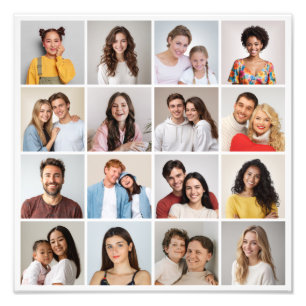 Create Your Own 16 Photo Collage Photo Enlargement Print