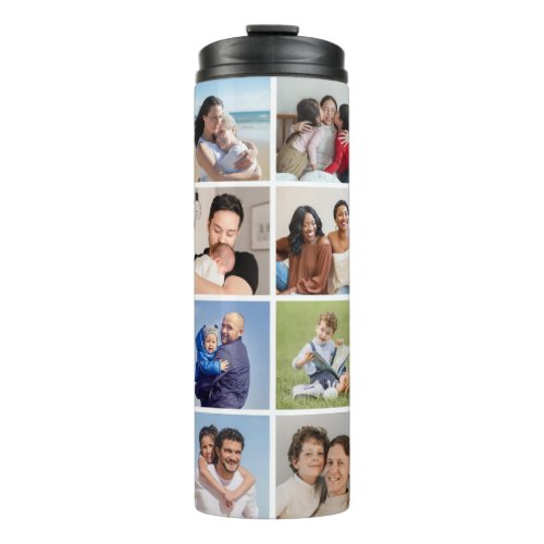 Create Your Own 16 Photo Collage Thermal Tumbler