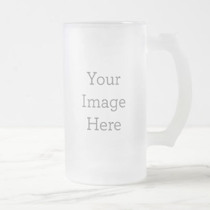 Create Your Own 16oz Frosted Glass Beer Mug